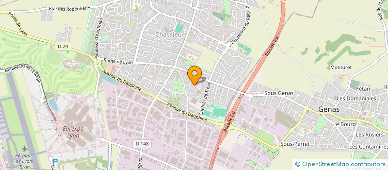 localisation de l'entreprise SCI SARVICOL  GENAS