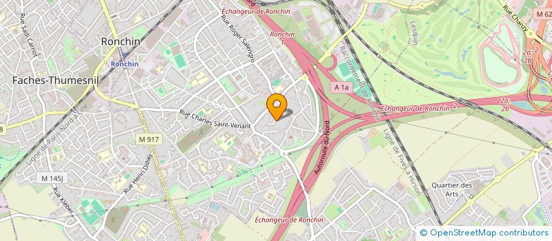 localisation de l'entreprise SCI SARVOS  RONCHIN