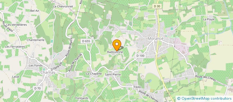 localisation de l'entreprise SCI SAS  MORANCE