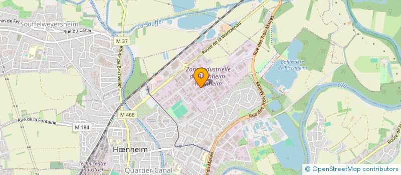 localisation de l'entreprise SCI SAS  BISCHHEIM