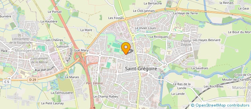 localisation de l'entreprise SCI SAS CHEZY  SAINT-MALO