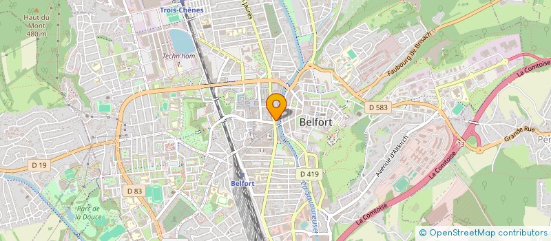 localisation de l'entreprise SCI SASCHA à BELFORT