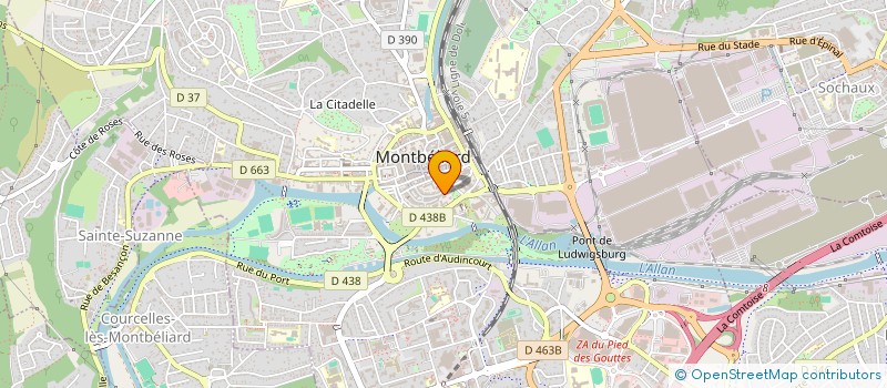 localisation de l'entreprise SCI SASHILLO à MONTBELIARD