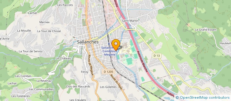 localisation de l'entreprise SCI SASI à SALLANCHES