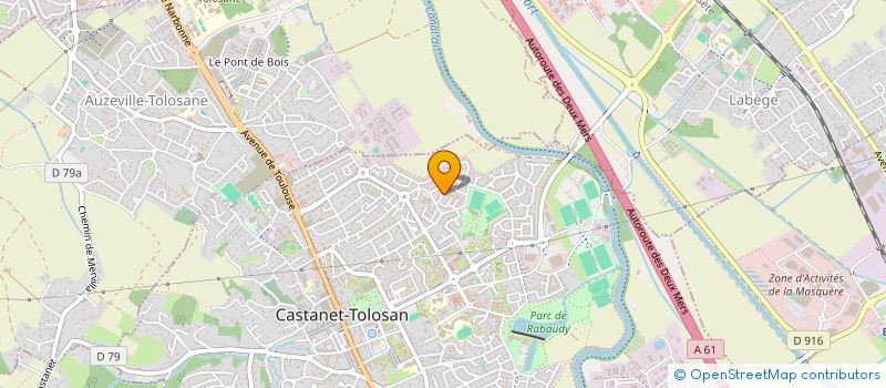 localisation de l'entreprise SCI SASI à CASTANET-TOLOSAN