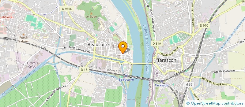 localisation de l'entreprise SCI SASI  BEAUCAIRE