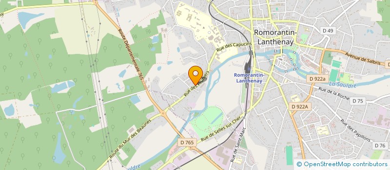 localisation de l'entreprise SCI SASOEUR  ROMORANTIN-LANTHENAY