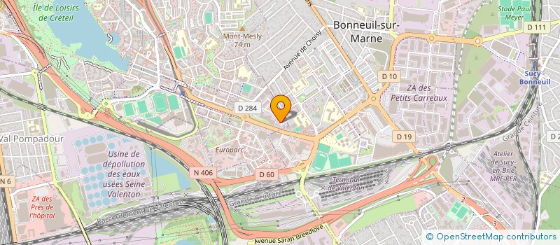 localisation de l'entreprise SCI SASSONNE à CRETEIL