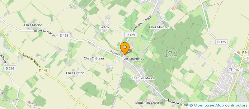 localisation de l'entreprise SCI SAT-CLAUDE  THENAC