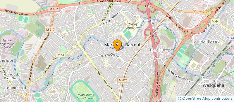 localisation de l'entreprise SCI SATA  MARCQ-EN-BARUL