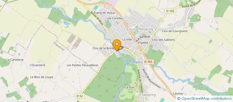 localisation de l'entreprise SCI SATE  COUR-CHEVERNY