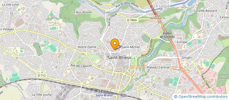 localisation de l'entreprise SCI SATEAU 90 à SAINT-BRIEUC