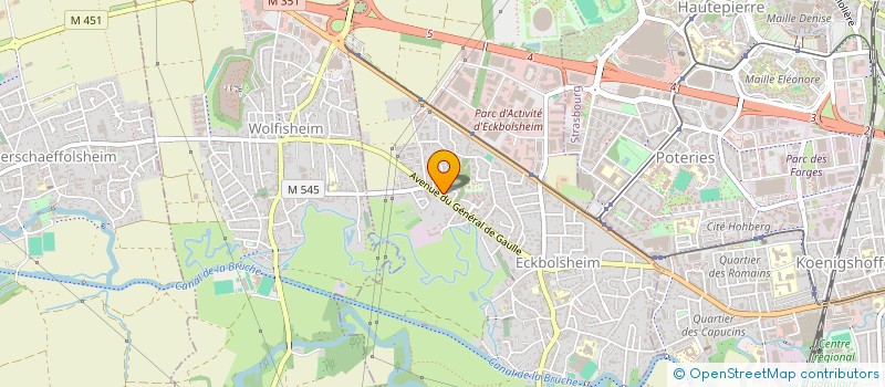 localisation de l'entreprise SCI SATEYA  ECKBOLSHEIM