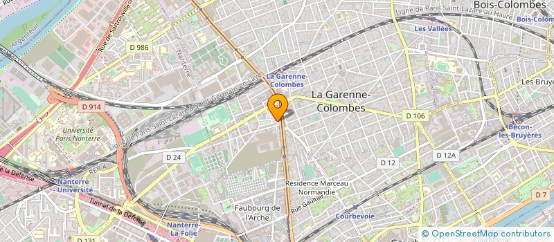 localisation de l'entreprise SCI SATHEYNA VALBERT à LA GARENNE-COLOMBES