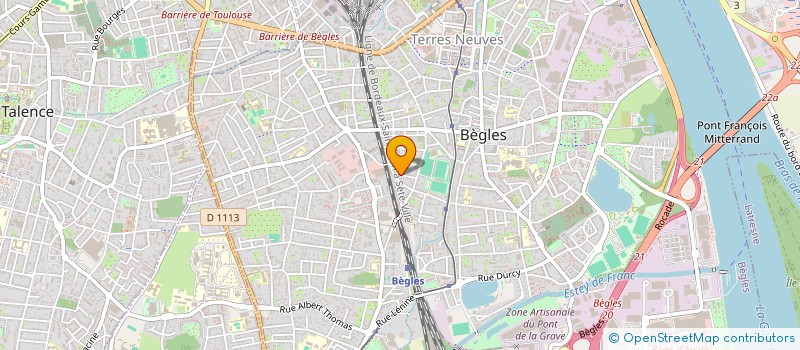 localisation de l'entreprise SCI SATHI à BEGLES