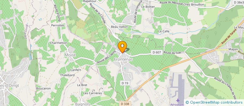 localisation de l'entreprise SCI SATIMM  FRONTENAS