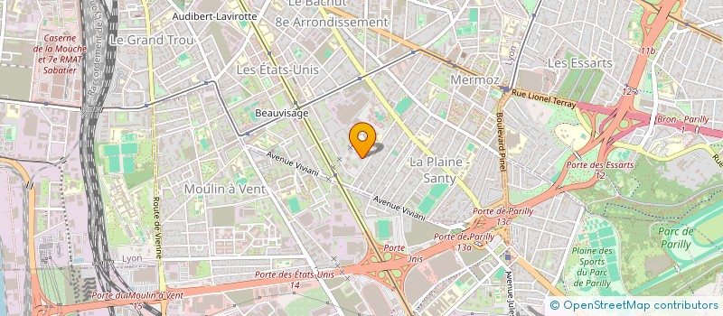 localisation de l'entreprise SCI SATINA 224  LYON