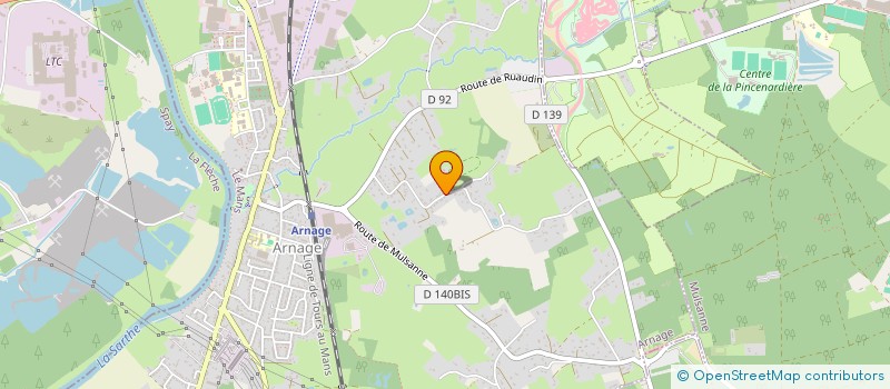 localisation de l'entreprise SCI SATINE à ARNAGE