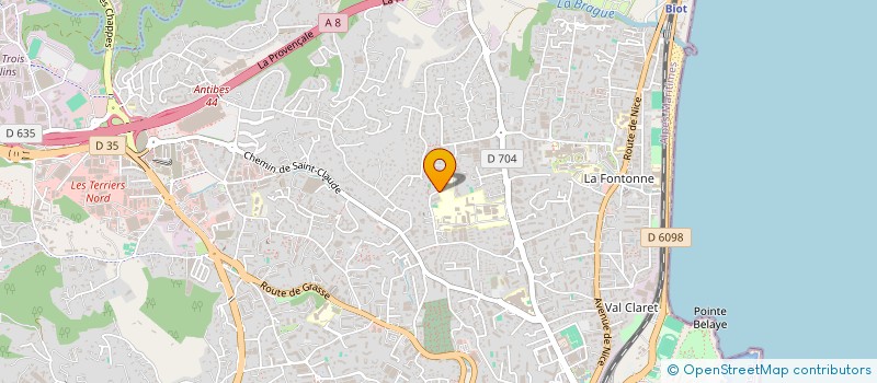 localisation de l'entreprise SCI SATIR à ANTIBES