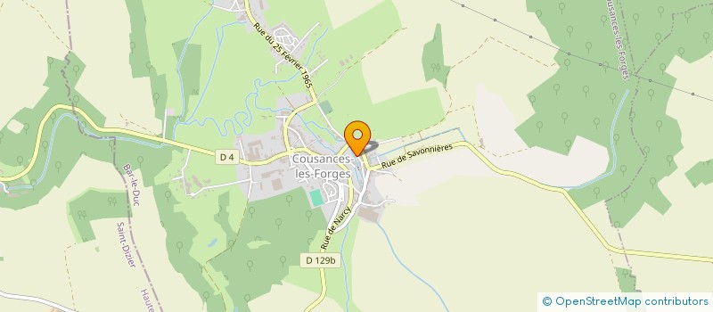 localisation de l'entreprise SCI SATIS à COUSANCES-LES-FORGES