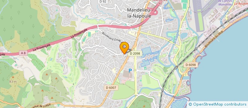 localisation de l'entreprise SCI SATIS à MANDELIEU-LA-NAPOULE