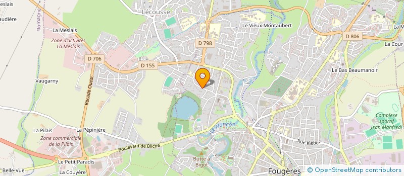 localisation de l'entreprise SCI SATORI  FOUGERES