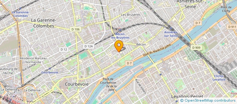 localisation de l'entreprise SCI SATORY à COURBEVOIE