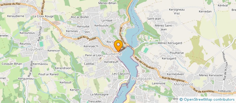 localisation de l'entreprise SCI SATOS  AUDIERNE