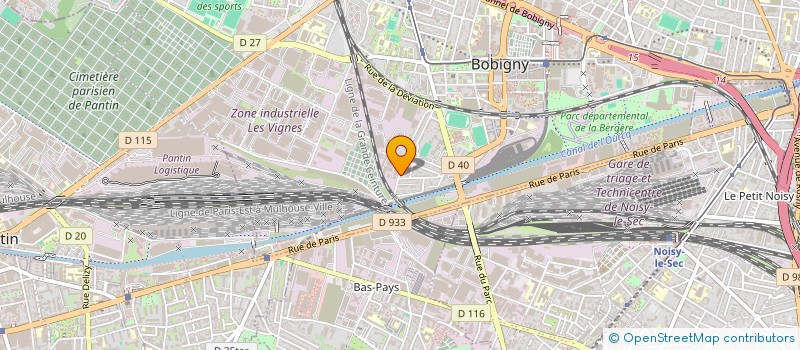 localisation de l'entreprise SCI SATRAGNO - VAILLANT  BOBIGNY