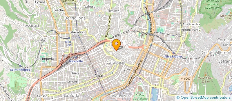 localisation de l'entreprise SCI SATURNE à NICE