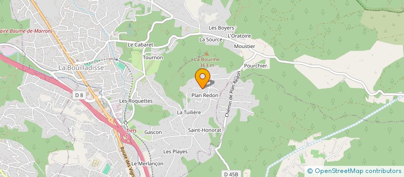 localisation de l'entreprise SCI SATURNE  LA BOUILLADISSE