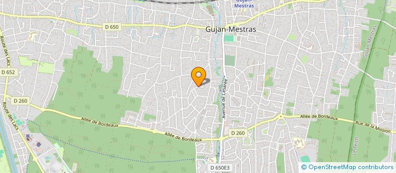 localisation de l'entreprise SCI SATURNE  GUJAN-MESTRAS