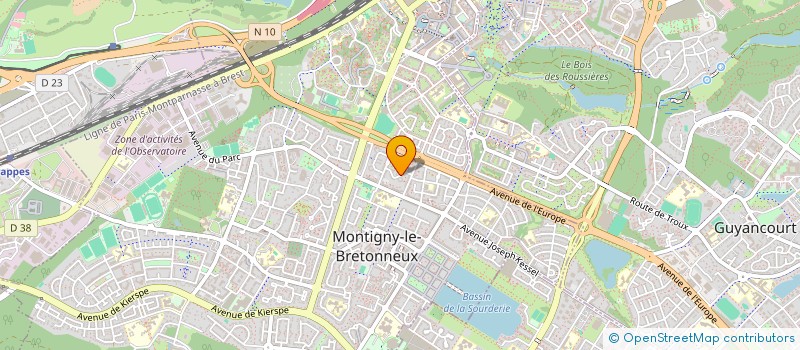 localisation de l'entreprise SCI SATURNE  MONTIGNY-LE-BRETONNEUX