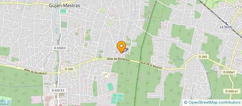 localisation de l'entreprise SCI SATURNE  GUJAN MESTRAS