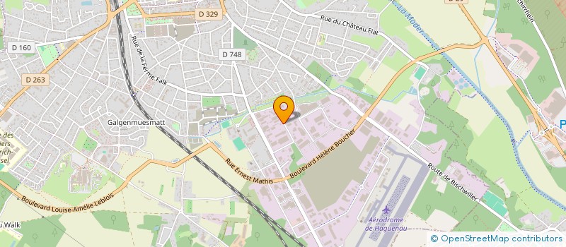 localisation de l'entreprise SCI SATURNE  HAGUENAU