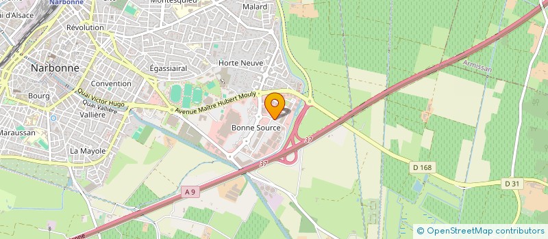 localisation de l'entreprise SCI SATURNE INVESTISSEMENT à NARBONNE