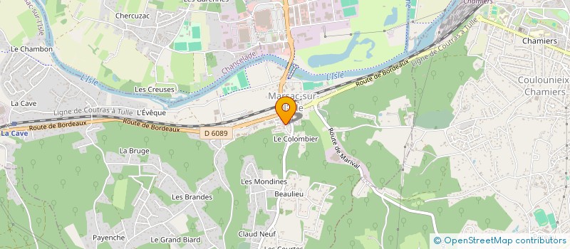 localisation de l'entreprise SCI SATURNIN  MARSAC-SUR-L'ISLE