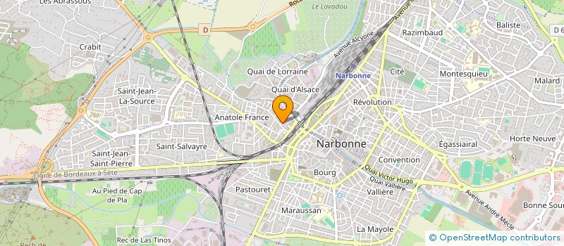 localisation de l'entreprise SCI SATYA à NARBONNE