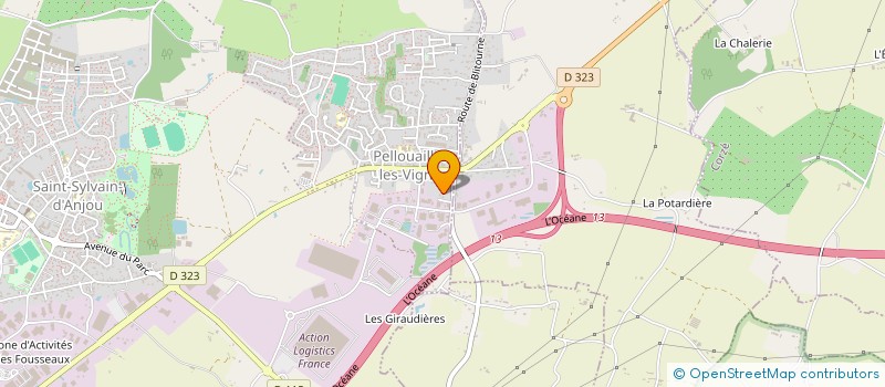 localisation de l'entreprise SCI SATYNE  VERRIERES-EN-ANJOU