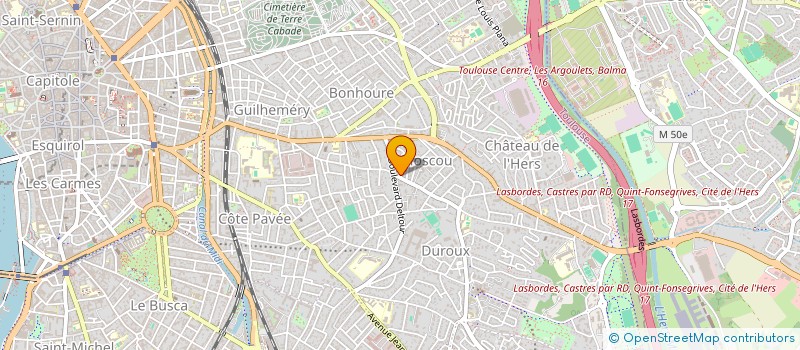 localisation de l'entreprise SCI SAUBADE à TOULOUSE