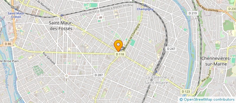 localisation de l'entreprise SCI SAUBEL à SAINT-MAUR-DES-FOSSES