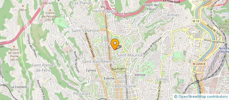 localisation de l'entreprise SCI SAUBOIS à NICE