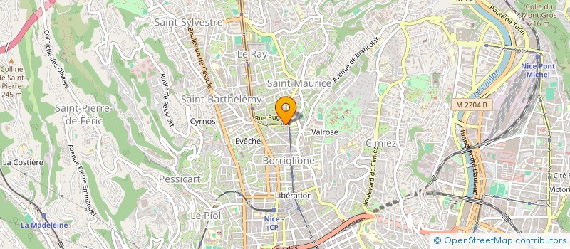 localisation de l'entreprise SCI SAUBOIS à NICE