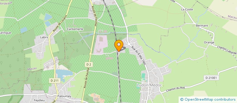 localisation de l'entreprise SCI SAUBOLE  LUDON-MEDOC