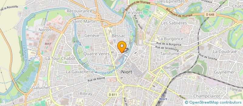 localisation de l'entreprise SCI SAUCISSES-LENTILLES  NIORT