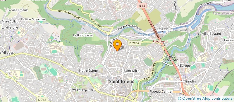 localisation de l'entreprise SCI SAUDADE à SAINT-BRIEUC