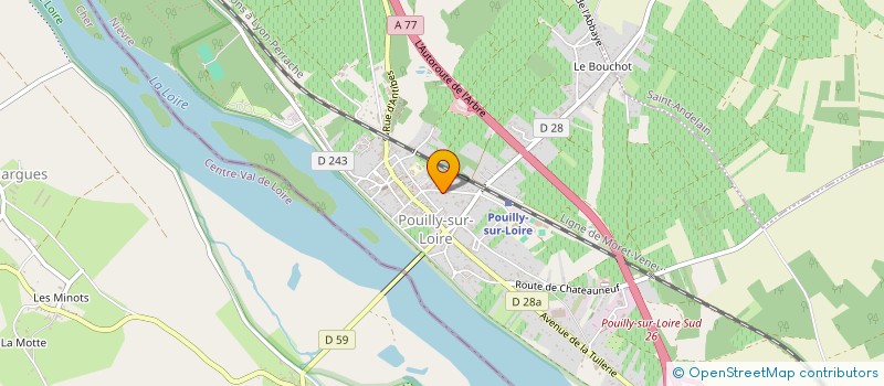 localisation de l'entreprise SCI SAUDEMON  POUILLY-SUR-LOIRE