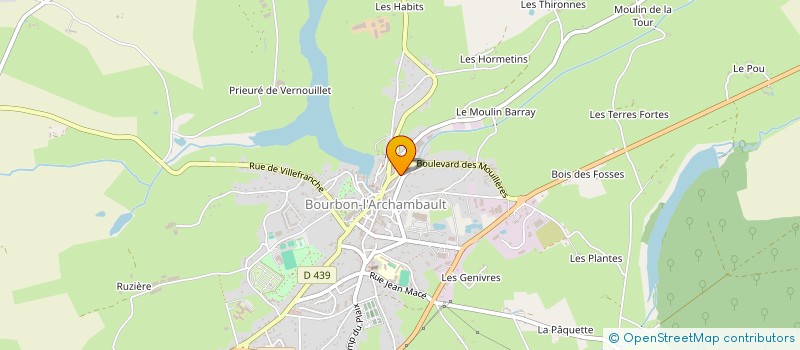 localisation de l'entreprise SCI SAUFA  BOURBON-L'ARCHAMBAULT