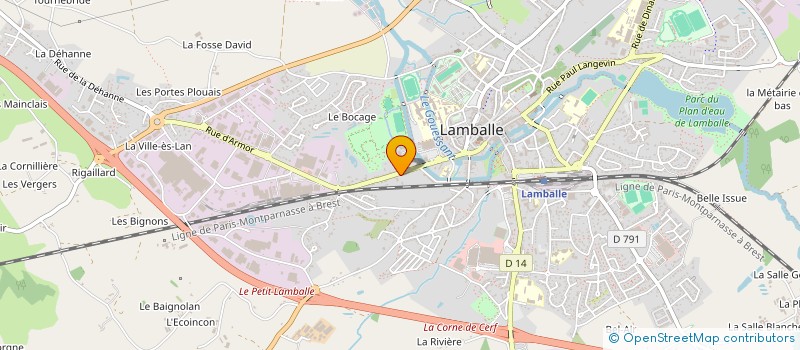 localisation de l'entreprise SCI SAUFREDEL  LAMBALLE-ARMOR