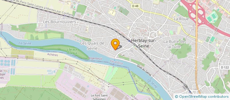 localisation de l'entreprise SCI SAUGRO  HERBLAY-SUR-SEINE